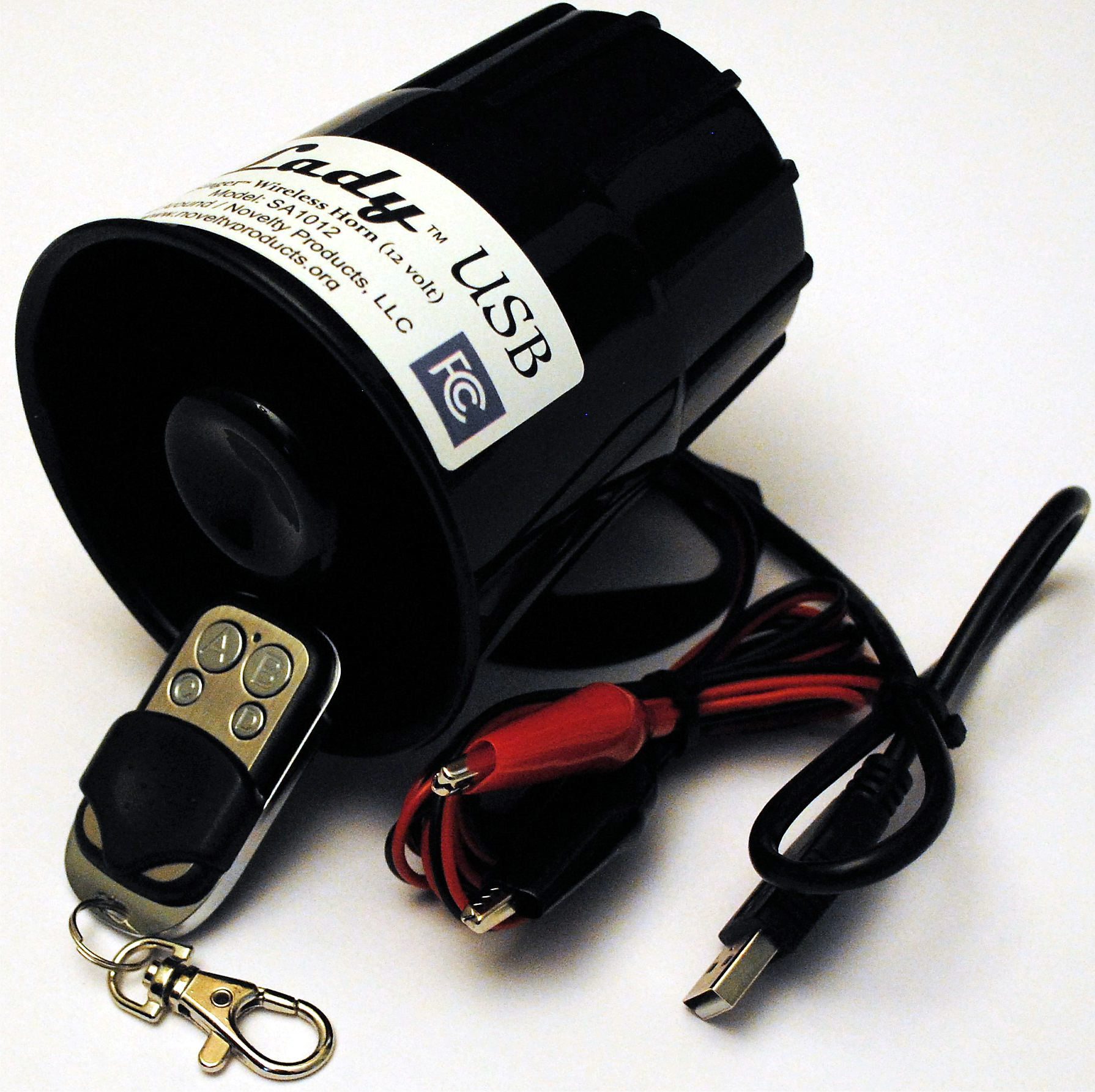 University of Texas UT Longhorns USB Car Horn with Wireless KeyFOB Remote